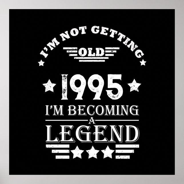 Personalized Thirty vintage 30th birthday party Poster (Front)