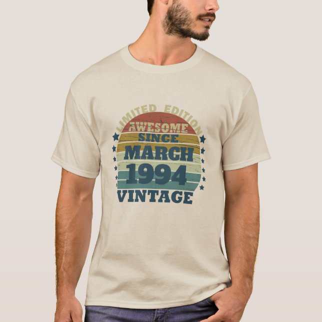 Personalized Thirty vintage 30th birthday party T-Shirt (Front)