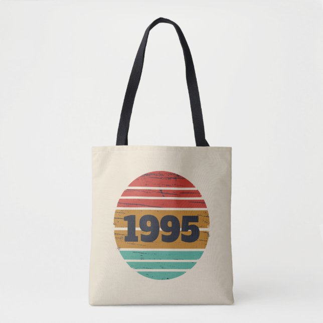 Personalized thirty vintage 30th birthday party tote bag (Front)