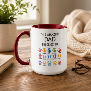 Personalized This Amazing Dad Belongs To Custom Mug