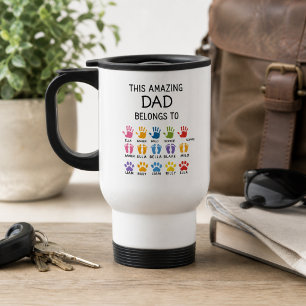 Personalized This Amazing Dad Belongs To   Custom  Travel Mug