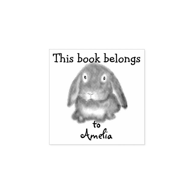 Personalized  - This book belongs to - Rabbit Rubber Stamp (Imprint)
