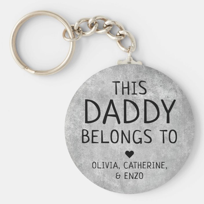 personalized father's day keychain