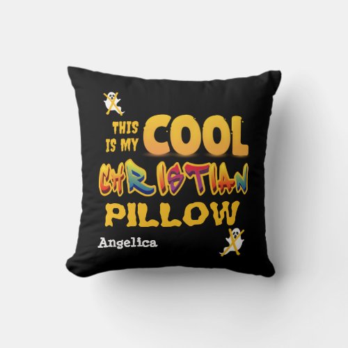 Personalized THIS IS MY COOL CHRISTIAN Halloween Throw Pillow