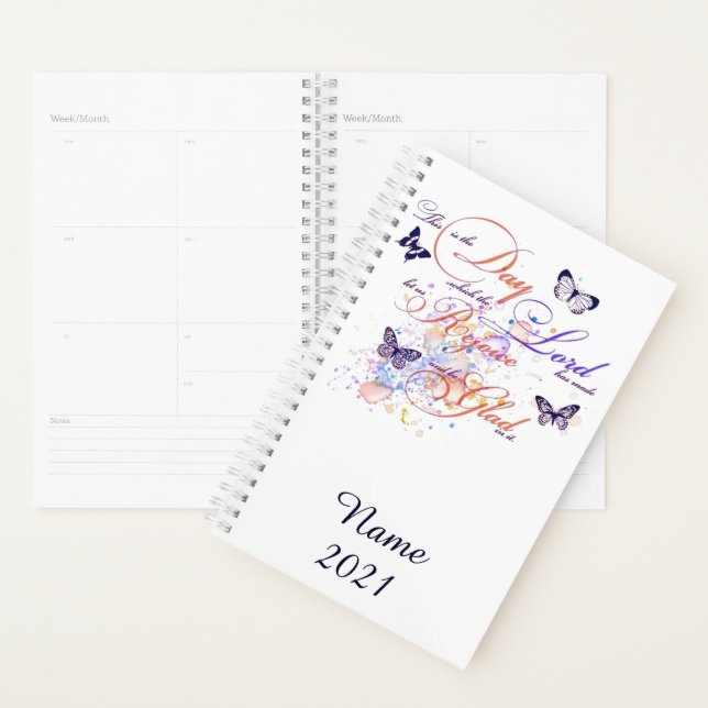 Personalized This is the day Planner (Display)