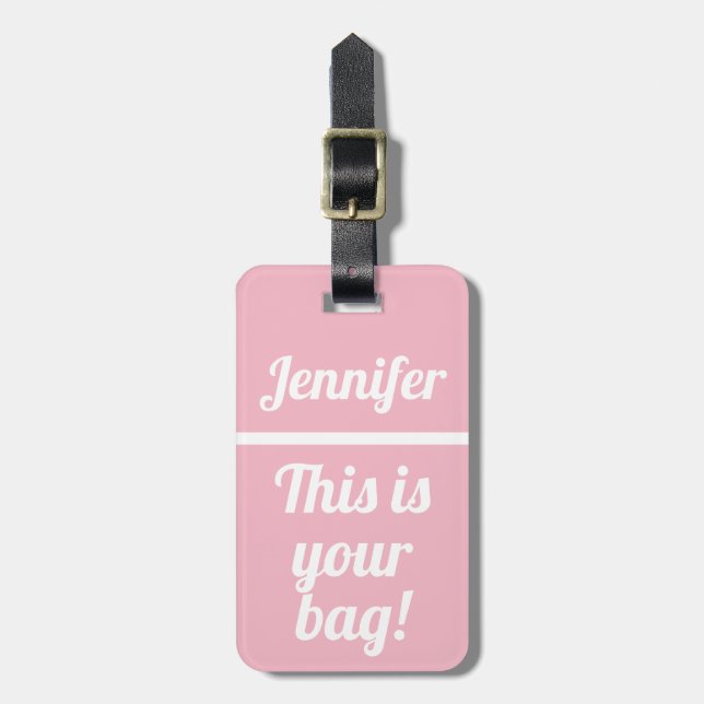 Personalized This is your bag | Funny Luggage Tag (Front Vertical)
