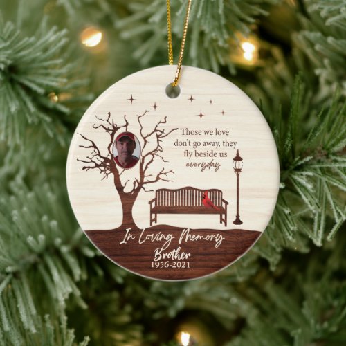 Personalized Those We LoveBrother Ceramic Ornament