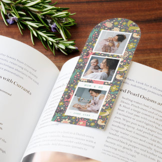 Personalized Three Photo Collage Bookmarks