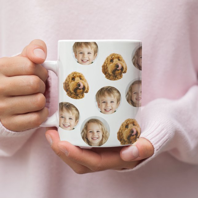 Personalized Three-Photo Face Mug | Custom Gift (Creator Uploaded)