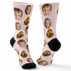 Personalized Three-Photo Face Socks | Custom Gift