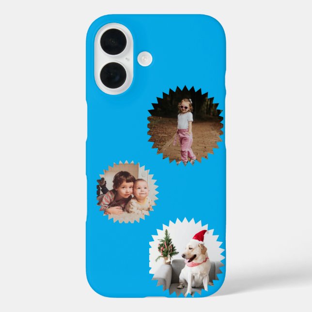 Personalized Three Star Photos Customizable Case-Mate iPhone Case (Back)