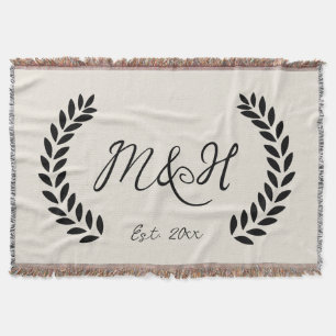 Personalized Throw Blanket, Anniversary Gift Throw Blanket