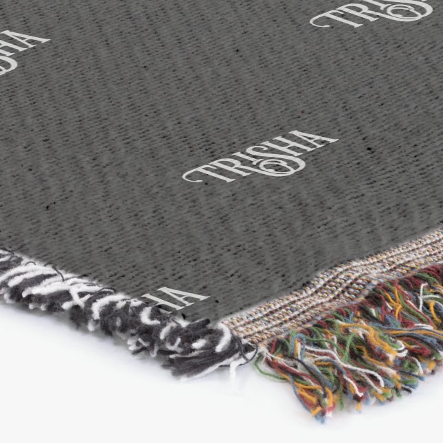 Personalized Throw Blanket HAMbyWG (Corner)