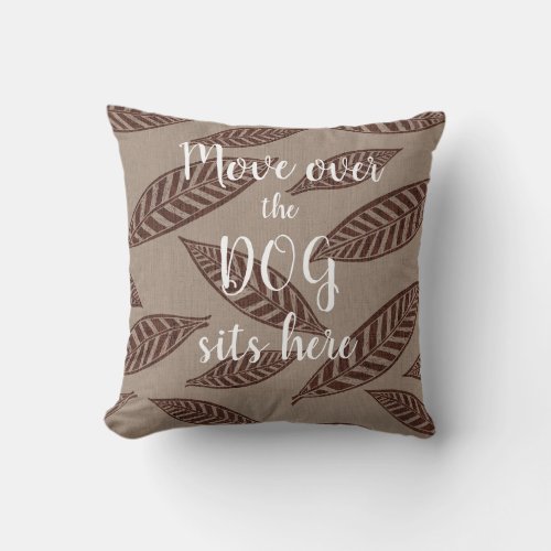 Personalized Throw Pillow for Dog Lovers Boho