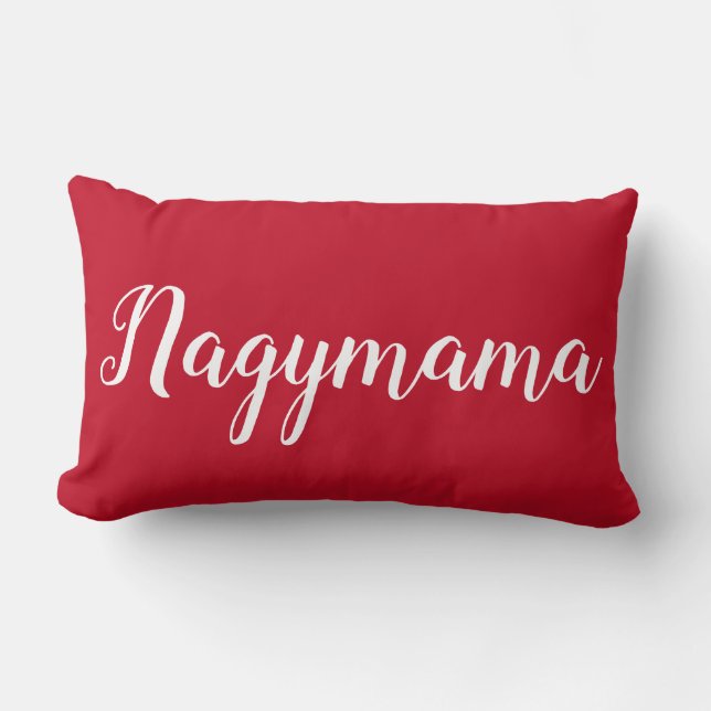 Personalized Throw Pillow for Grandmother Nagymama (Front)