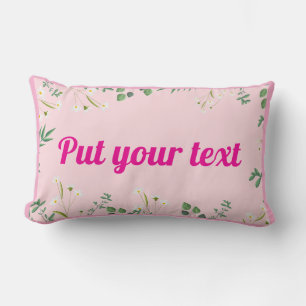 Personalized Throw Pillow for Home and Bedroom