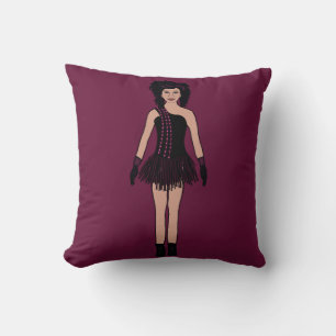 Personalized Throw Pillow Mauve Spark