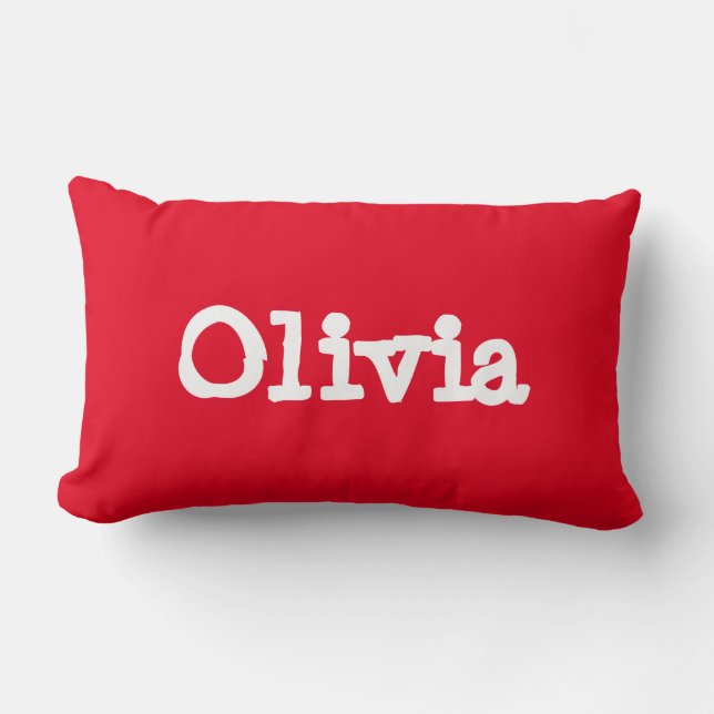 Personalized Throw Pillow - Olivia (Front)