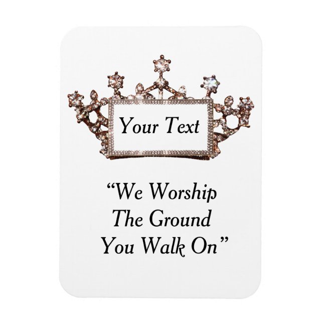 Personalized Tiara Magnet (Vertical)