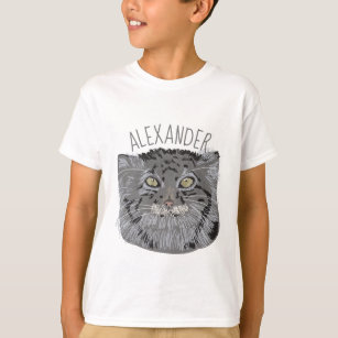 Personalized Tibetan Pallas Cat Graphic T-Shirt