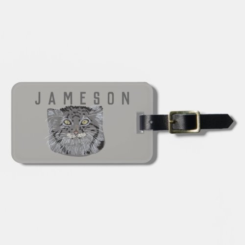 Personalized Tibetan Pallas Cat Luggage Tag