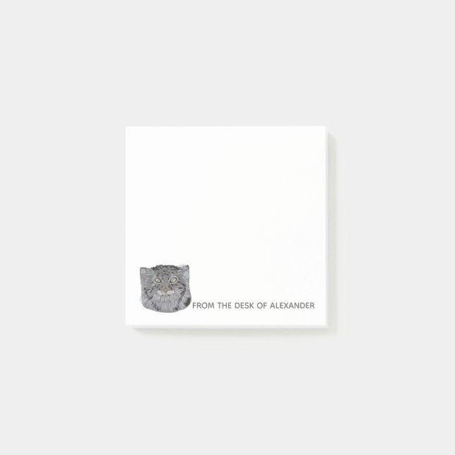 Personalized Tibetan Pallas Cat Post-It Notes (Front)