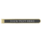 Personalized tie clip with elegant name letters