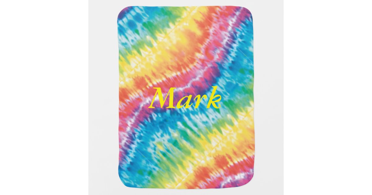 Personalized Tie Dye Baby Blanket Zazzle