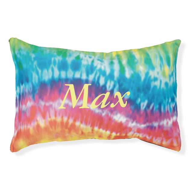 tie dye dog bed