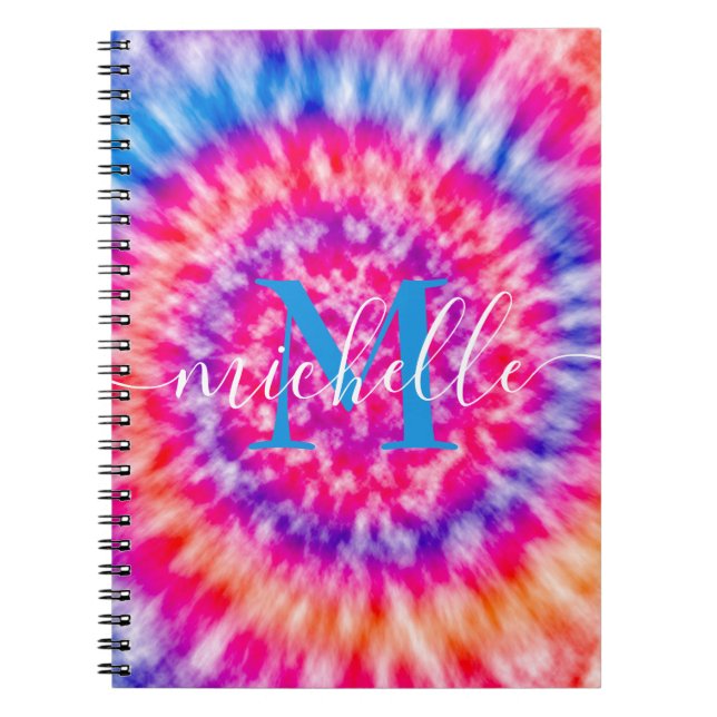 Personalized Tie Dye Notebook (Front)