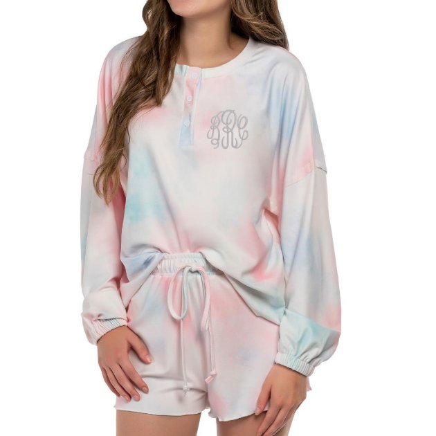 Tie dye pajama set hot sale