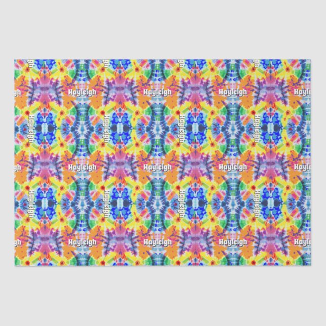 Personalized Tie-Dye Tissue Paper (Front)