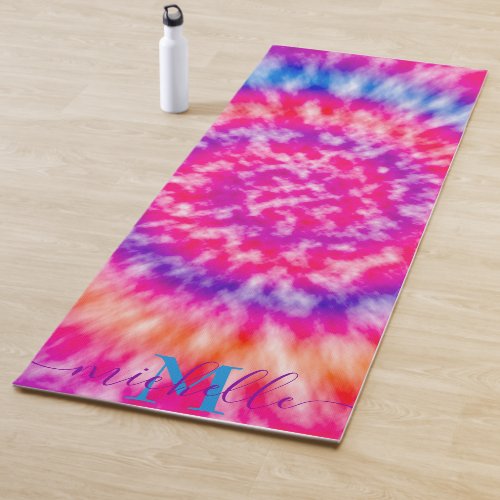 Personalized Tie Dye Yoga Mat