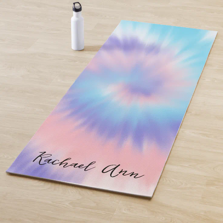 Regeneratie Dankzegging Neem een ​​bad Personalized Tie Dye Yoga Mat | Zazzle