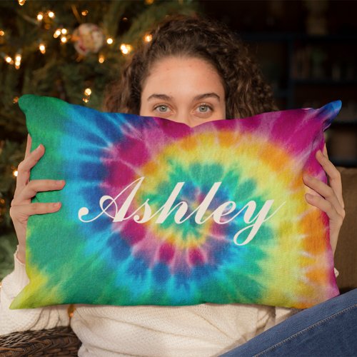 Personalized Tie Dyed Decorative Pillow