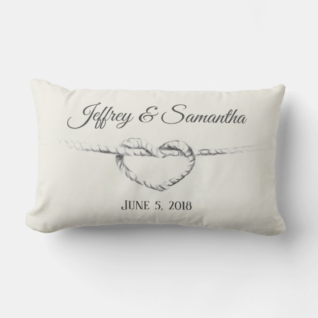 Personalized Tie the Knot pillow (Front)