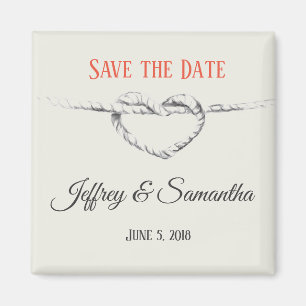 Personalized Tie the Knot / Save the Date magnet