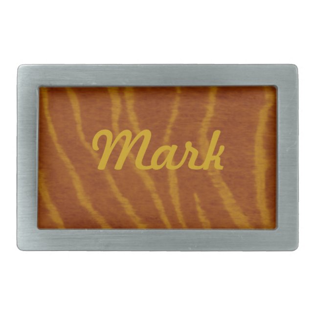 Personalized Tiger Belt Buckle (Front)