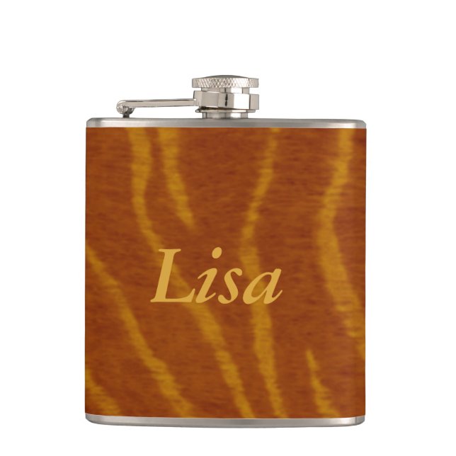Personalized Tiger Flask (Front)