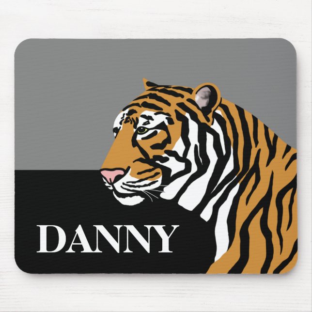 Personalized Tiger Mouspeads Mouse Pad (Front)