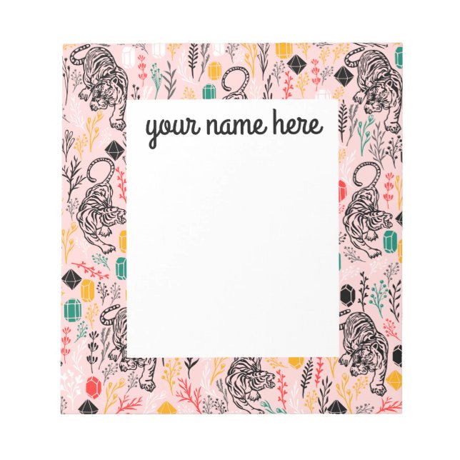 Personalized Tiger Notepad (Front)
