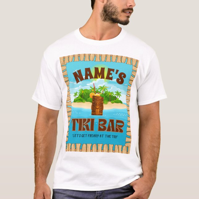 Personalized Tiki Bar T-Shirt (Front)