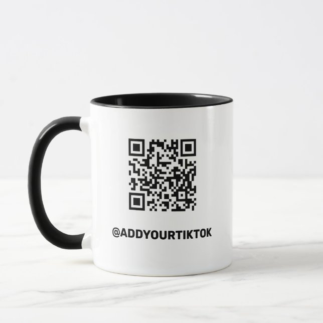Personalized TikTok Mug With QR code (Left)