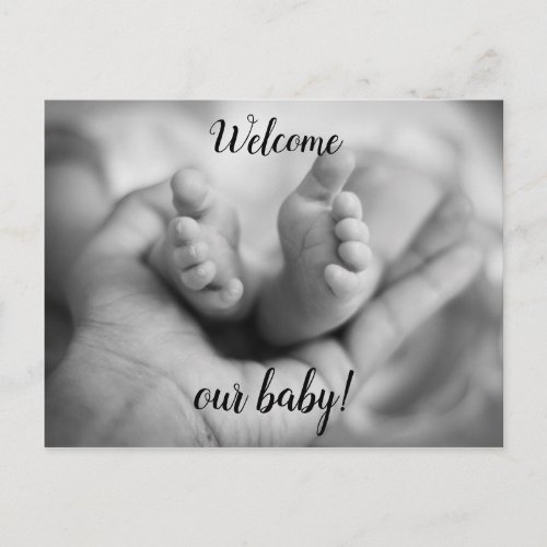 Personalized Tiny Baby Toes Postcard