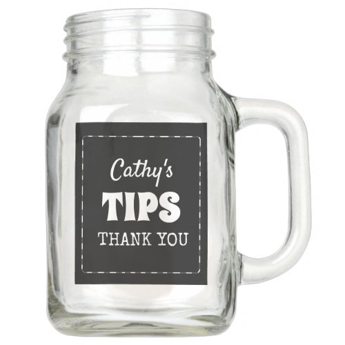 Personalized Tips Jar