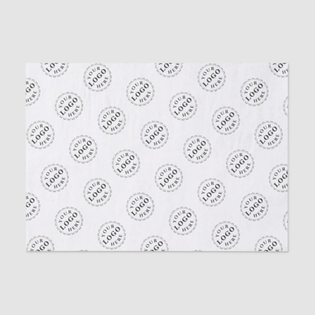 Personalized Tissue Paper with Logo Pattern Print (Front)