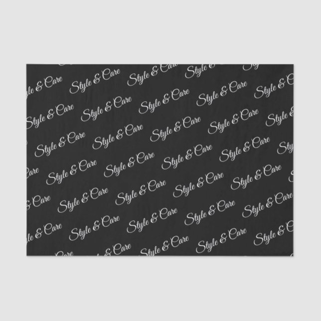 Personalized Tissue Paper with Name Pattern Print (Front)