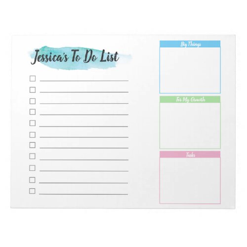 Personalized To do list _ Break down boxes Notepad