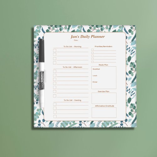 Personalized To Do List Dry Erase Board