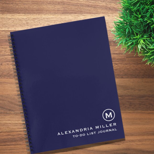 Personalized To-Do List Journal Navy (Creator Uploaded)
